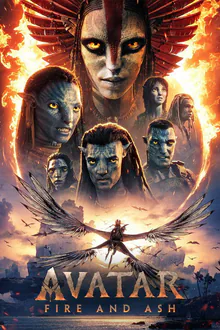 Poster for Avatar: Fire and Ash, in the Voco IPTV on-demand library